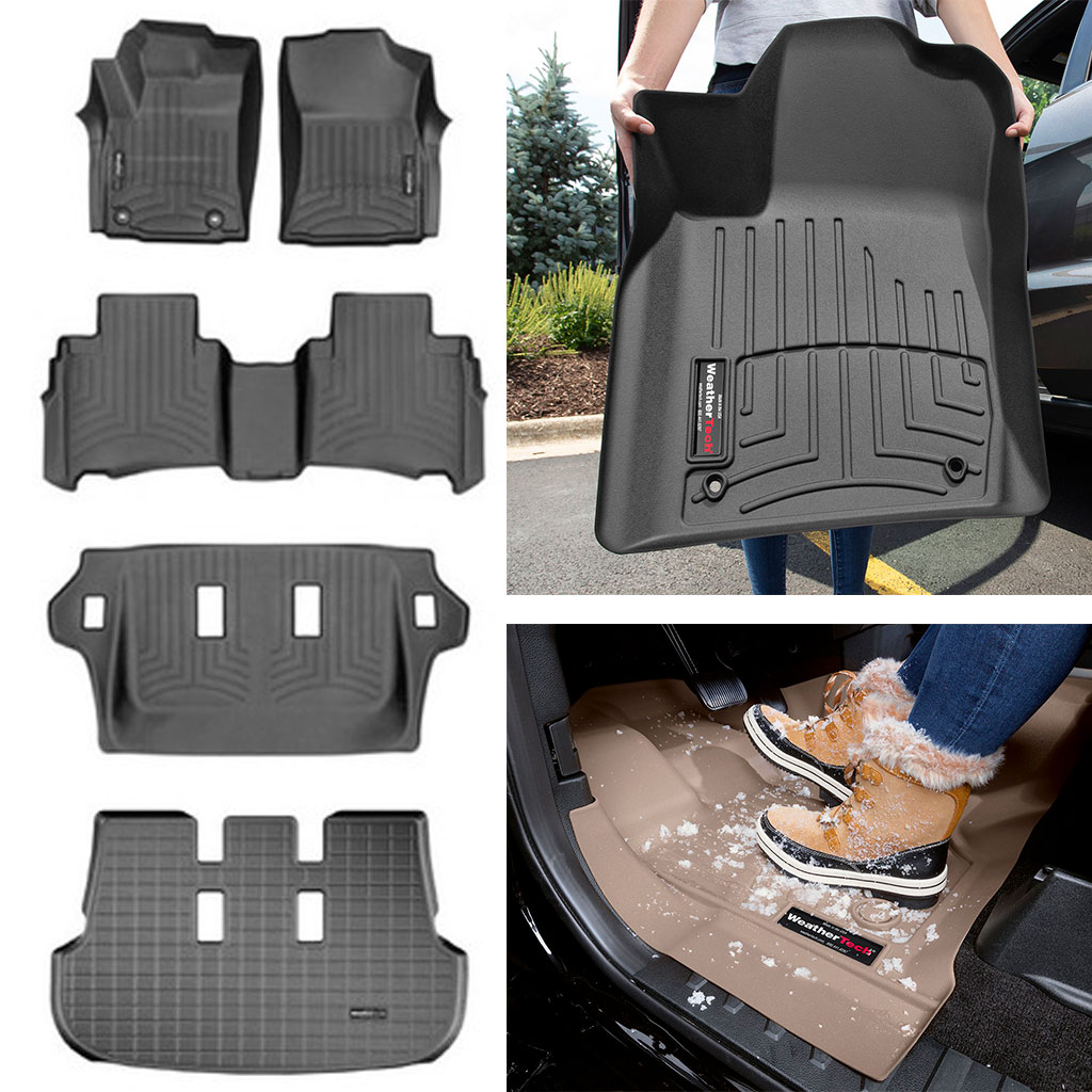 WeatherTech W14GR Tappetino Auto In Gomma Grigio – Protezione Universale Per Veicoli (verifica Compatibilità)
