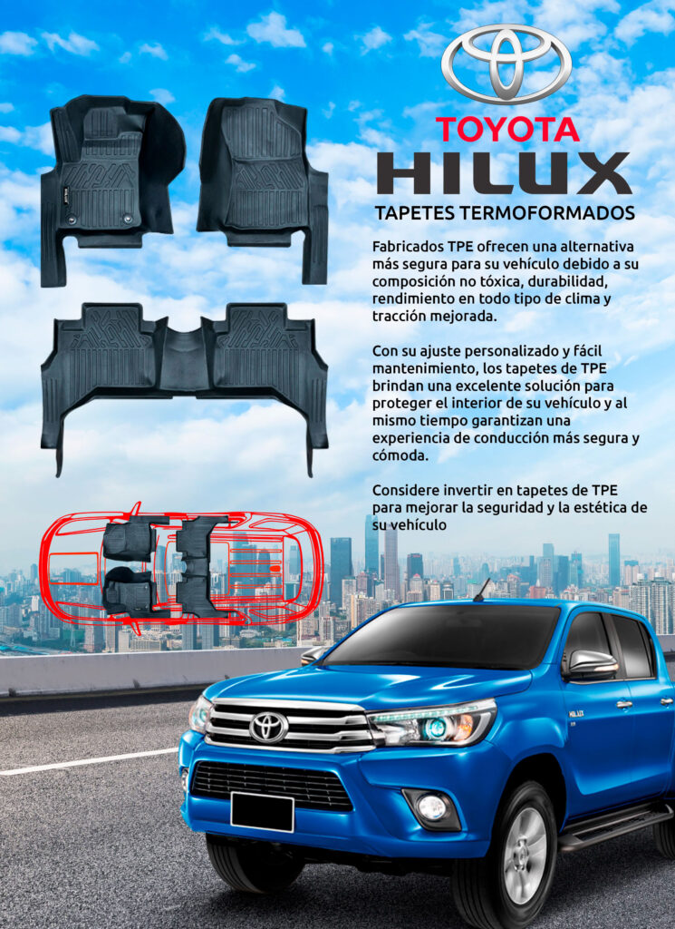 Tapetes Termoformados Hilux Revo 5D Primera y Segunda Fila 3 tapetes-termoformados-hilux-revo